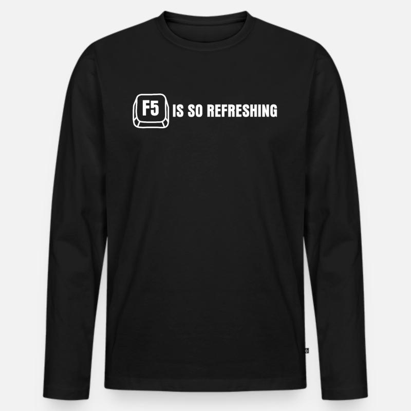 Programmierer Informatiker Admin - Männer Premium Bio Langarmshirt - Schwarz