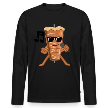 Musical Doner Kebab Kebab - T-shirt manches longues Premium bio Homme - noir - Devant - Nico (187cm)