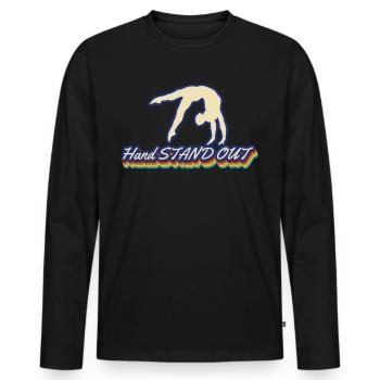 Handstand RSG Gymnastics Gymnastics - Men's Premium Organic Long Sleeve Shirt - black - Front - Nico (187cm)