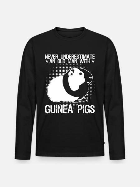 Cochon d’Inde Cochons d’Inde - T-shirt manches longues Premium bio Homme - noir