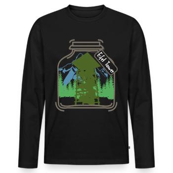 Eifel Eifeler Eifler Aussichtsturm - Männer Premium Bio Langarmshirt - Schwarz - Vorne - Nico (187cm)