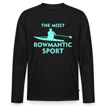 Ruderverein Ruderer Ruderboot Rudern - Männer Premium Bio Langarmshirt - Schwarz - Vorne - Nico (187cm)