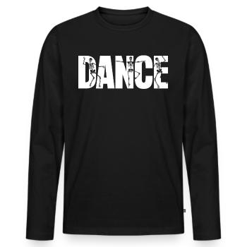 Dancing Halloween skeletons - Men's Premium Organic Long Sleeve Shirt - black - Front - Nico (187cm)