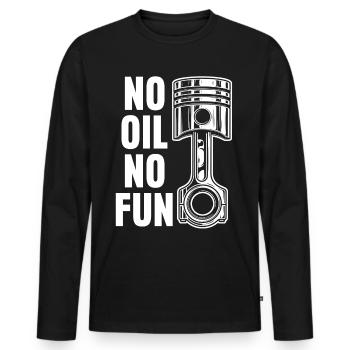 Workshop Car Oil Mechanic - Männer Premium Bio Langarmshirt - Schwarz - Vorne - Nico (187cm)