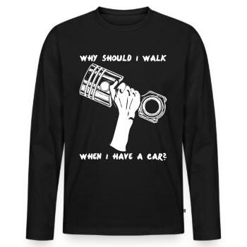 Mechanic Combustion Engine Mechanics Car - Männer Premium Bio Langarmshirt - Schwarz - Vorne - Nico (187cm)