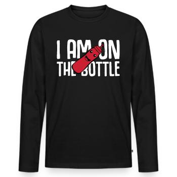 Tomato Ketchup Bottle Carnival Costume - Männer Premium Bio Langarmshirt - Schwarz - Vorne - Nico (187cm)