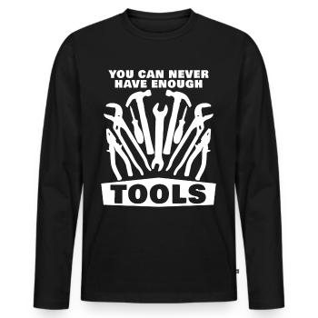 Tool DIY Craftsman Tools - Männer Premium Bio Langarmshirt - Schwarz - Vorne - Nico (187cm)