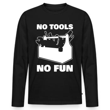 Tool Craftsman DIY Tools - Männer Premium Bio Langarmshirt - Schwarz - Vorne - Nico (187cm)