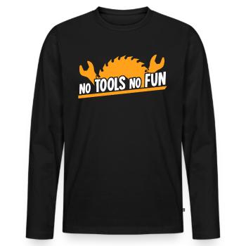 Craftsman DIY Tools Tool - Männer Premium Bio Langarmshirt - Schwarz - Vorne - Nico (187cm)