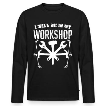 DIY Tools Craftsman Tool - Männer Premium Bio Langarmshirt - Schwarz - Vorne - Nico (187cm)