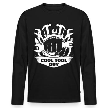 Tool Guy Craftsman Tools - Männer Premium Bio Langarmshirt - Schwarz - Vorne - Nico (187cm)