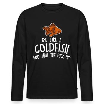 Goldfishes Goldfish Aquarium Gold Fish - Männer Premium Bio Langarmshirt - Schwarz - Vorne - Nico (187cm)