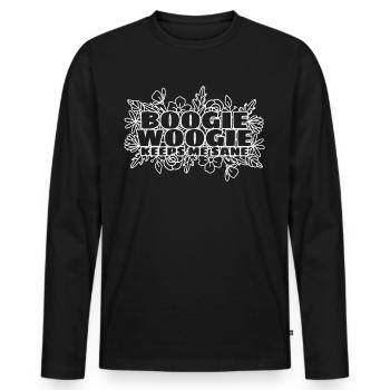 Boogie Woogie Swing Dance Dancing - Männer Premium Bio Langarmshirt - Schwarz - Vorne - Nico (187cm)