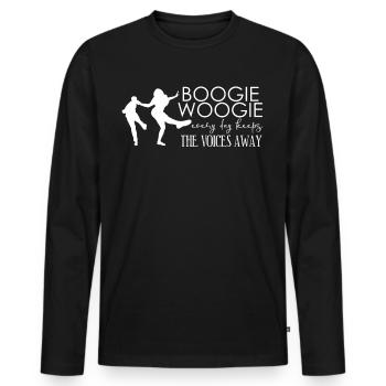 Boogie Woogie Joke Swing Dancing - Männer Premium Bio Langarmshirt - Schwarz - Vorne - Nico (187cm)