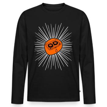 Cassette Cassettes 80s 90s Mixtape - Männer Premium Bio Langarmshirt - Schwarz - Vorne - Nico (187cm)