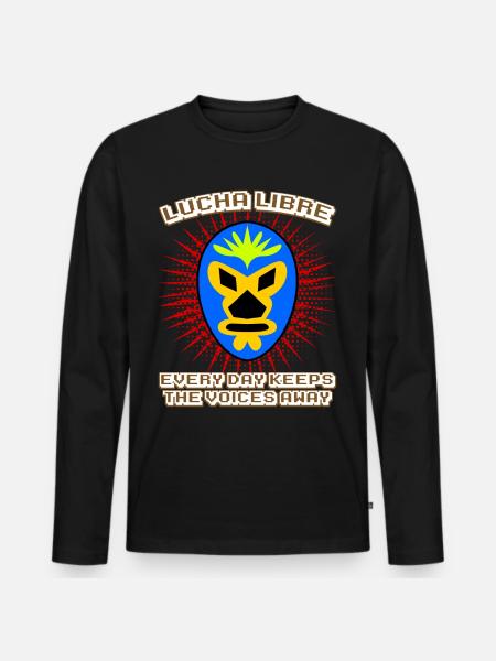 Lucha Libre Masks Mask Wrestling - Men's Premium Organic Long Sleeve Shirt - black