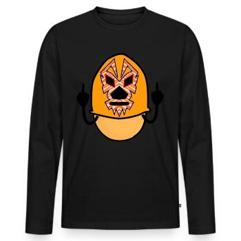 Lucha Libre Potato Wrestling - Männer Premium Bio Langarmshirt - Schwarz - Vorne - Nico (187cm)