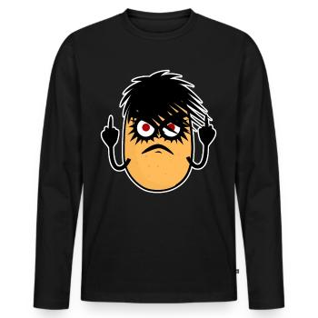 Goth Potato Gothic - Männer Premium Bio Langarmshirt - Schwarz - Vorne - Nico (187cm)