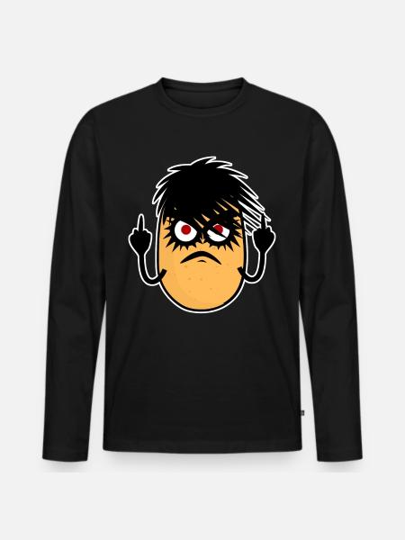 Goth Potato Gothic - Men's Premium Organic Long Sleeve Shirt - black