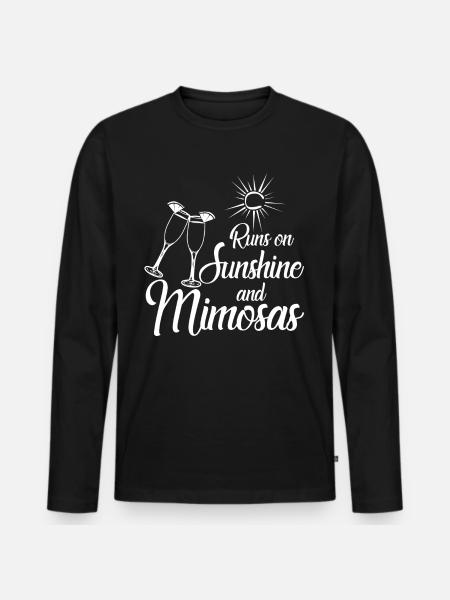 Mimosa Brunch Mimosas - Men's Premium Organic Long Sleeve Shirt - black