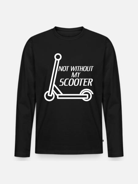Kick Scooter Rider - Men's Premium Organic Long Sleeve Shirt - black