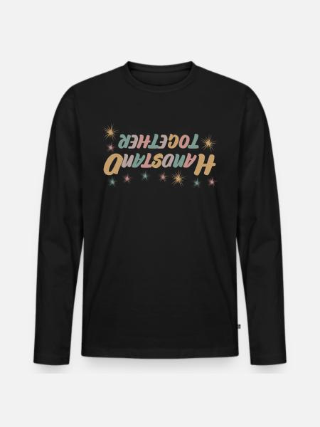 Handstand Handstands Gymnast - Men's Premium Organic Long Sleeve Shirt - black