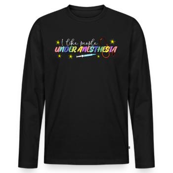 Hospital Nurse Anesthetist Doctor - Männer Premium Bio Langarmshirt - Schwarz - Vorne - Nico (187cm)