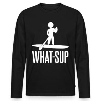 Stand up Paddle Joke Planche de SUP - T-shirt manches longues Premium bio Homme - noir - Devant - Nico (187cm)