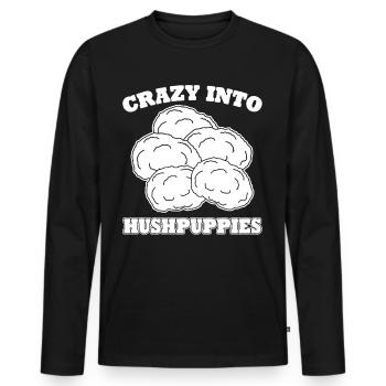 Hushpuppies Hushpuppy Hush Puppy - Men's Premium Organic Long Sleeve Shirt - black - Front - Nico (187cm)