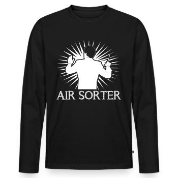 Conducting Classical Music Conductor - Männer Premium Bio Langarmshirt - Schwarz - Vorne - Nico (187cm)