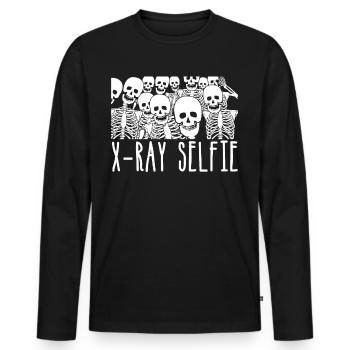 Radiography Radiology X -ray - Männer Premium Bio Langarmshirt - Schwarz - Vorne - Nico (187cm)