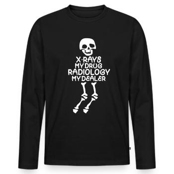 X -ray Radiologist Radiography Radiology - Männer Premium Bio Langarmshirt - Schwarz - Vorne - Nico (187cm)