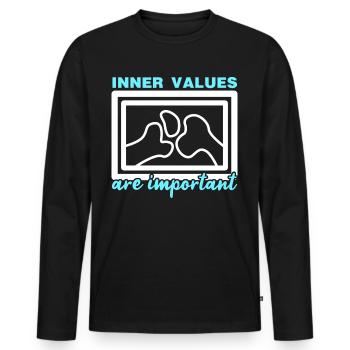 X -ray Bones Radiography Radiology - Männer Premium Bio Langarmshirt - Schwarz - Vorne - Nico (187cm)