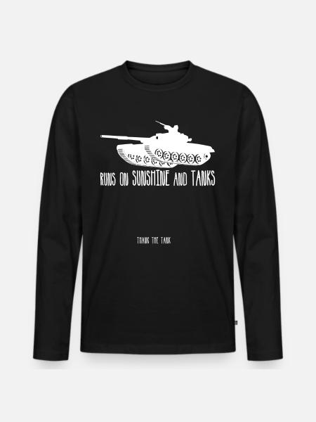 Tank Combat Battle Tanks MBT - Men's Premium Organic Long Sleeve Shirt - black