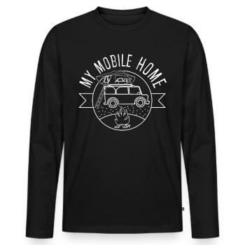 Roof Tent Camping Car Tent Camper - Männer Premium Bio Langarmshirt - Schwarz - Vorne - Nico (187cm)