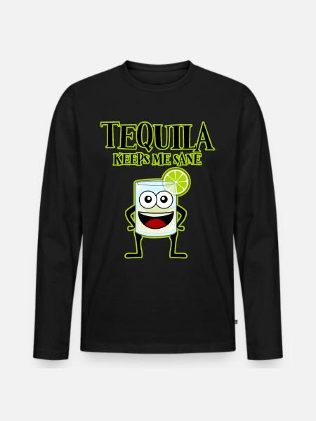 Mexico Tequila Tequila - Men's Premium Organic Long Sleeve Shirt - black