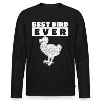 Dodo Best Bird Ever Dodos - Männer Premium Bio Langarmshirt - Schwarz - Vorne - Nico (187cm)