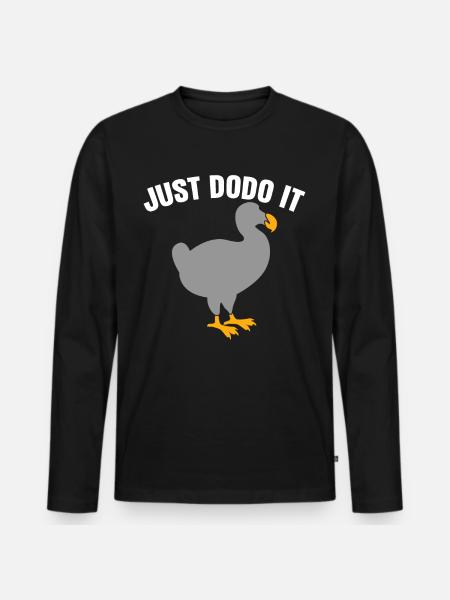 Fais-le Dodo - T-shirt manches longues Premium bio Homme - noir