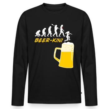 Beer Drinking Brewing Home Brewery - Männer Premium Bio Langarmshirt - Schwarz - Vorne - Nico (187cm)