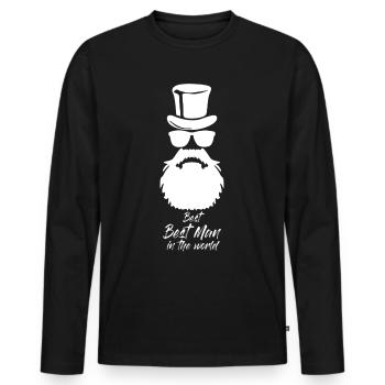 Groom Best Man Groomsmen Bride - Männer Premium Bio Langarmshirt - Schwarz - Vorne - Nico (187cm)