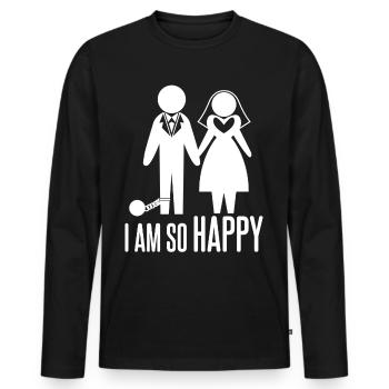 Best Man Wedding Bride Groomsmen Groom - Männer Premium Bio Langarmshirt - Schwarz - Vorne - Nico (187cm)