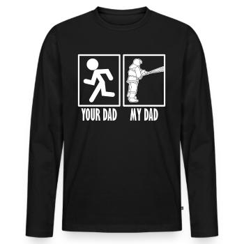 Fire Truck Fire Brigade Firefighter - Männer Premium Bio Langarmshirt - Schwarz - Vorne - Nico (187cm)