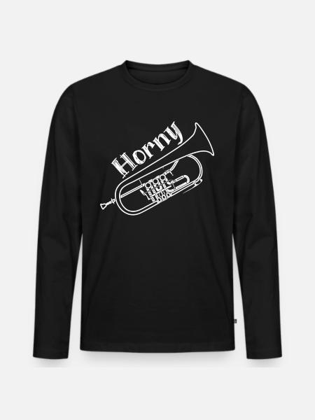 Cuivres Orchestre Bugle - T-shirt manches longues Premium bio Homme - noir