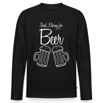 Beer Brewing Home Brewery - Männer Premium Bio Langarmshirt - Schwarz - Vorne - Nico (187cm)