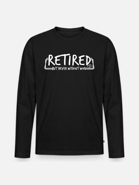 Retraite - T-shirt manches longues Premium bio Homme - noir