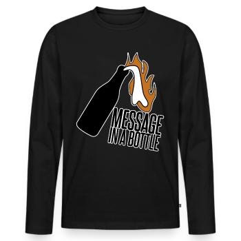 Tolerance Antifascism Respect Punk - Men's Premium Organic Long Sleeve Shirt - black - Front - Nico (187cm)