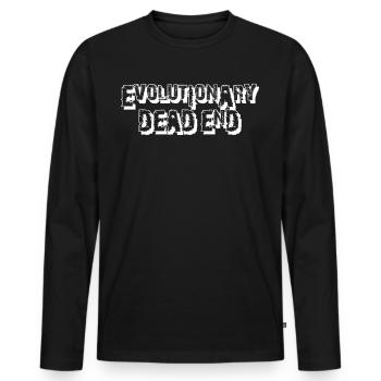 Darwin Darwinism Misanthrope - Men's Premium Organic Long Sleeve Shirt - black - Front - Nico (187cm)