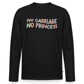Horses Coachmen Horse Carriage Coachman - Men's Premium Organic Long Sleeve Shirt - black - Front - Nico (187cm)