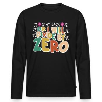 Mathématiques Professeur de mathématiques Mathématiques - T-shirt manches longues Premium bio Homme - noir - Devant - Nico (187cm)