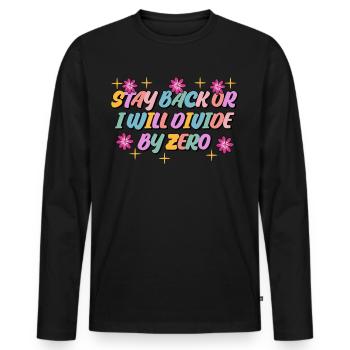 Professeur de mathématiques Mathématiques Mathématiques - T-shirt manches longues Premium bio Homme - noir - Devant - Nico (187cm)